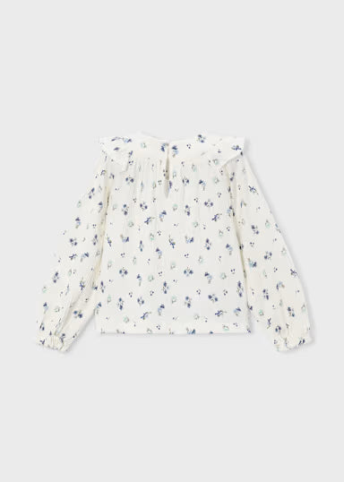 BLUSA FANTASIA FIORELLINI BLU