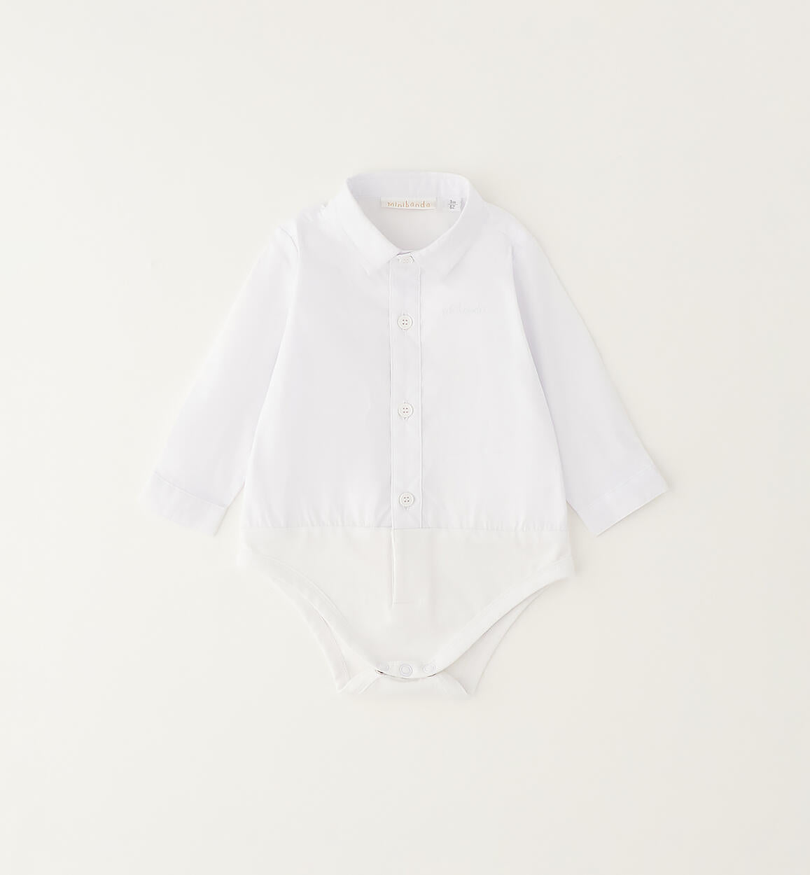 Body camicia neonato Minibanda - Bianco