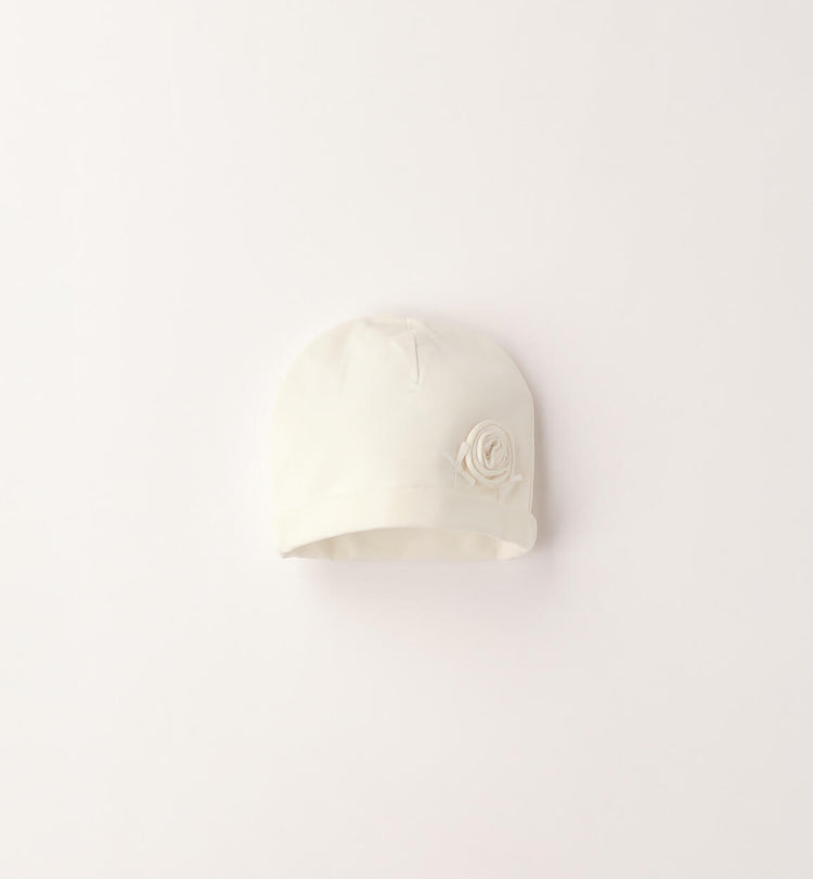 Cappellino neonata Minibanda - Bianco