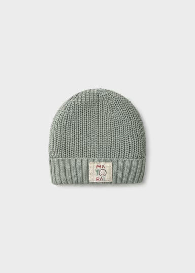 CAPPELLINO IN TRICOT TINTA UNITA VERDE SALVIA