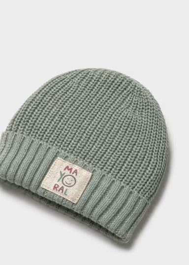 CAPPELLINO IN TRICOT TINTA UNITA VERDE SALVIA
