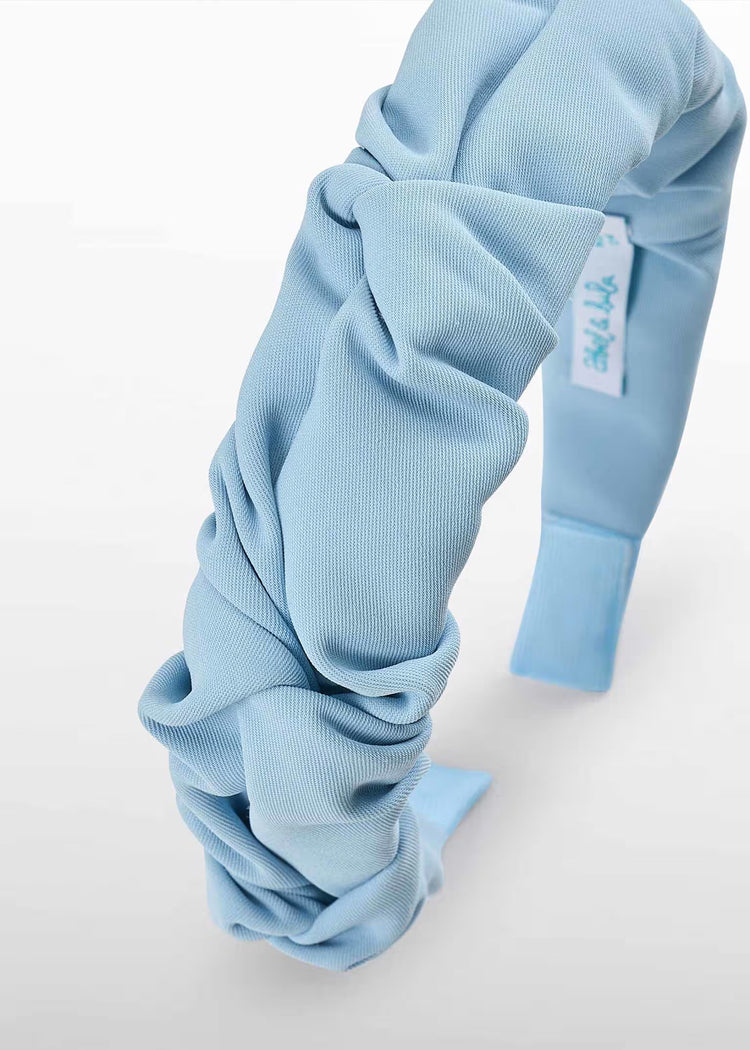 Cerchietto crepe bambina Abel&Lula - Azzurro polvere