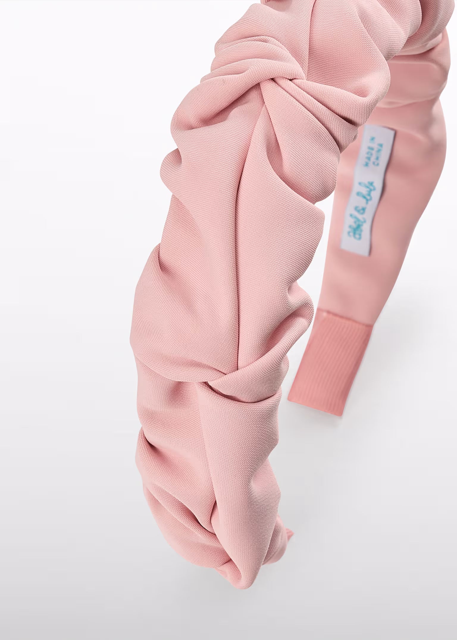 Cerchietto crepe bambina - Rosa