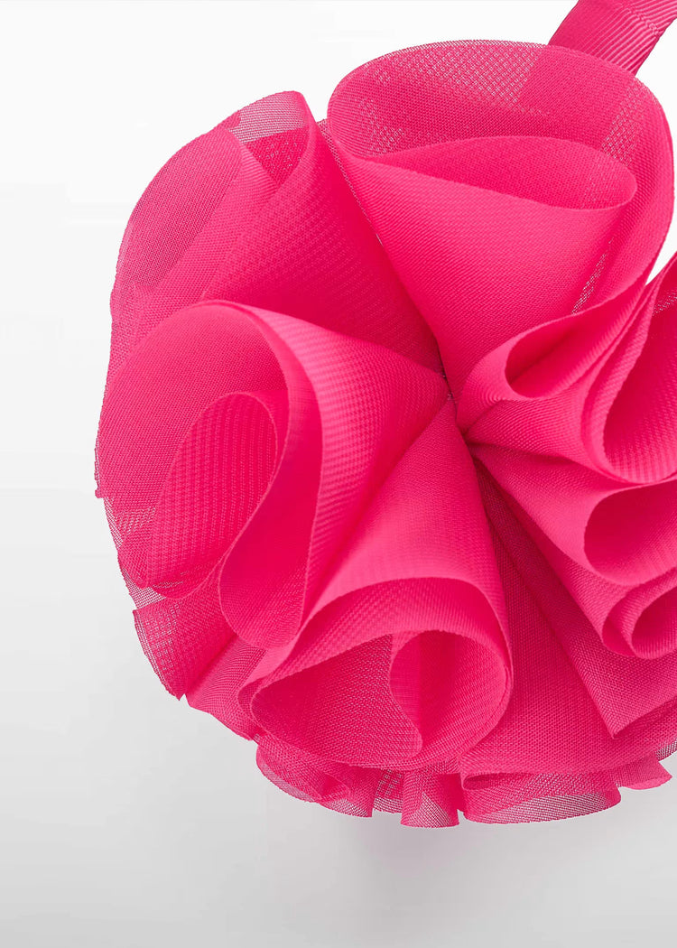 Cerchietto fiori chiffon bambina Abel&Lula - Fuxia
