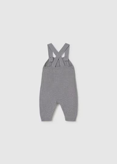 COORDINATO NASCITA 3PZ IN TRICOT BEIGE/GRIGIO