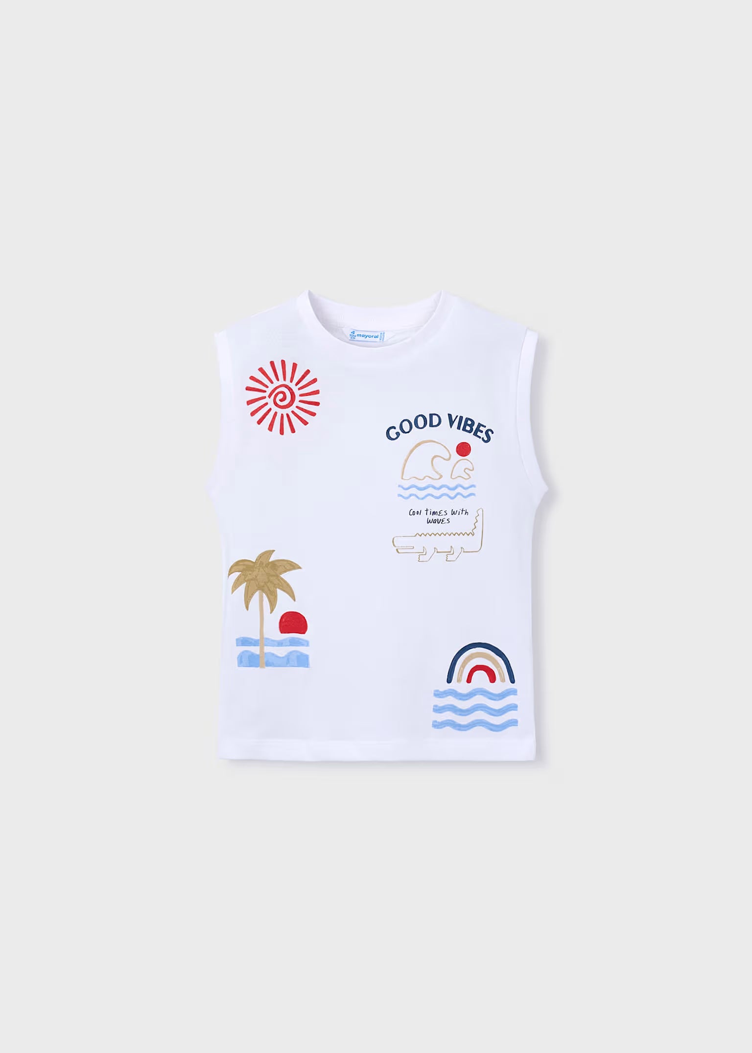 Completo 3 pezzi Mayoral surf bambino - Bianco/Blu
