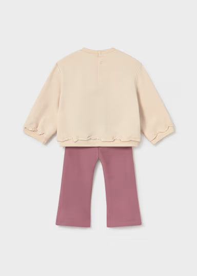 COORDINATO LEGGINS FIORI LANA