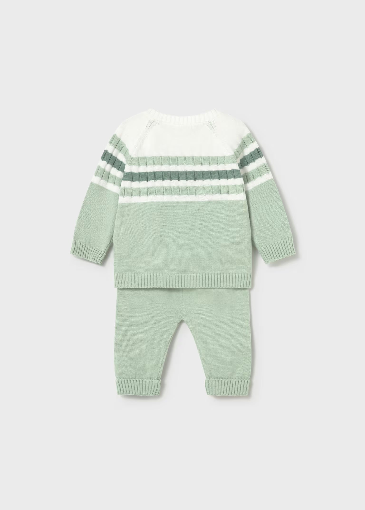 Completo ghettina e maglioncino Mayoral tricot neonato - Verde menta