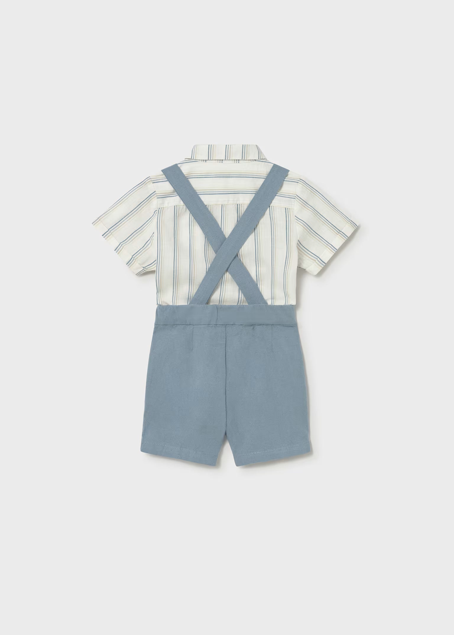 Completo pantaloncine e camicia con papillon Mayoral neonato - Carta da zucchero