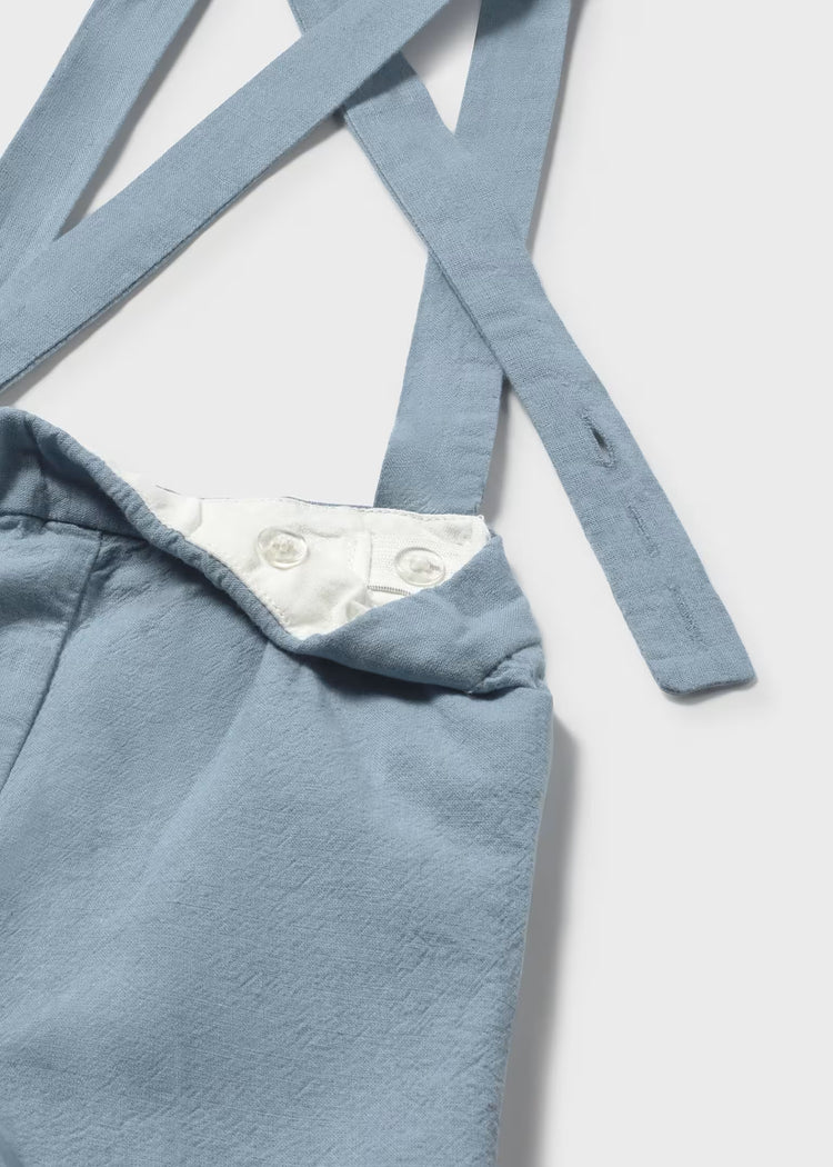 Completo pantaloncine e camicia con papillon Mayoral neonato - Carta da zucchero