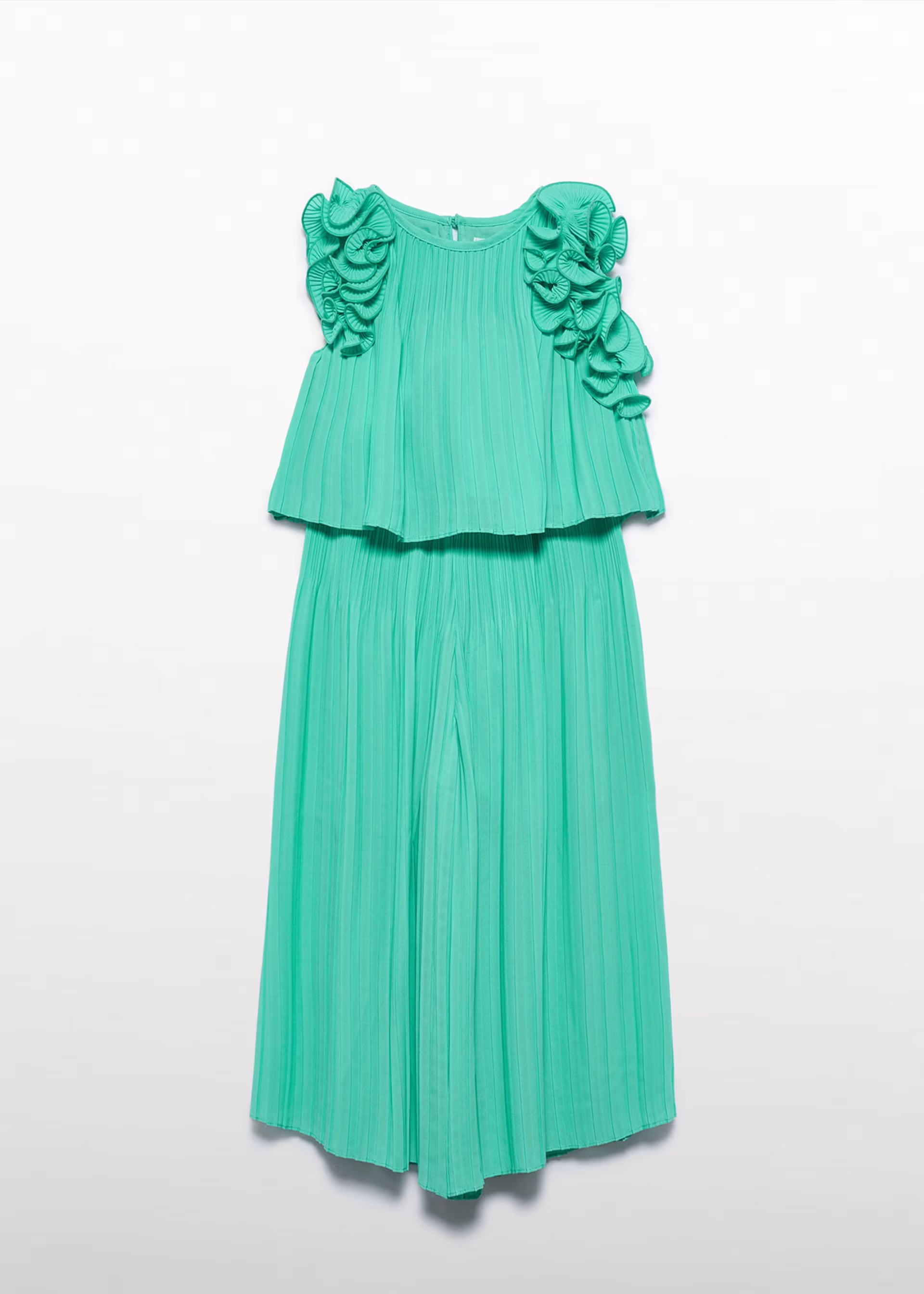 Completo pantalone chiffon Abel&Lula plissettata bambina - Acquamarina