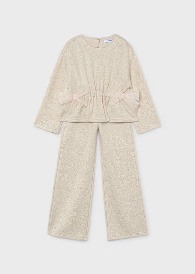 COORDINATO FIOCCHI TULLE IN LANETTA ORO LUREX
