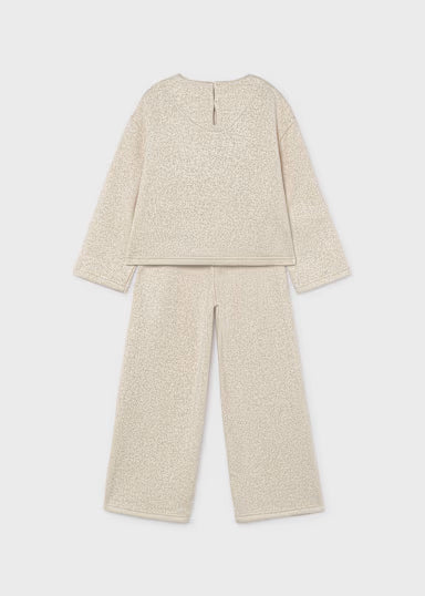COORDINATO FIOCCHI TULLE IN LANETTA ORO LUREX