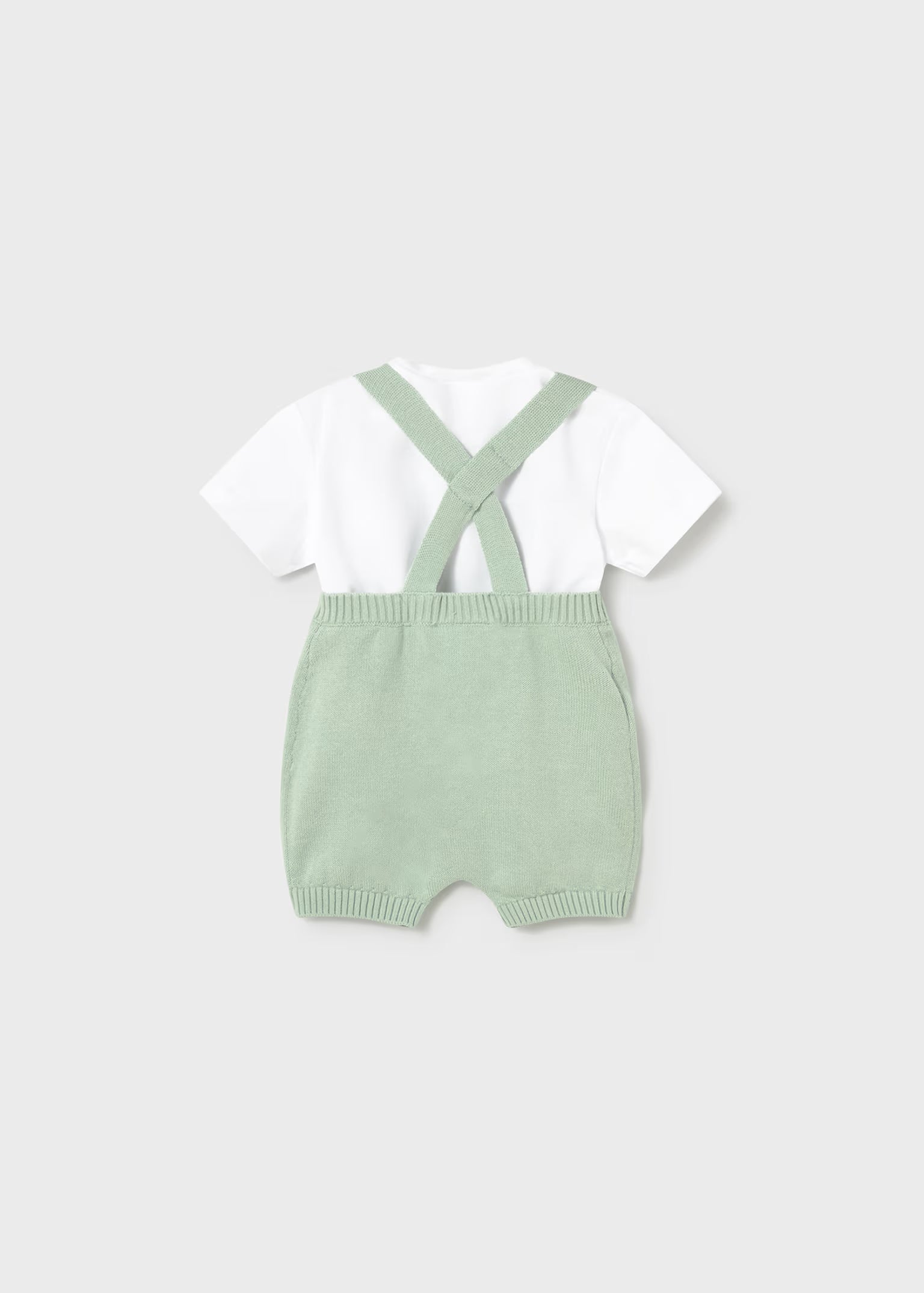 Completo salopette e maglietta Mayoral neonato - Verde Menta