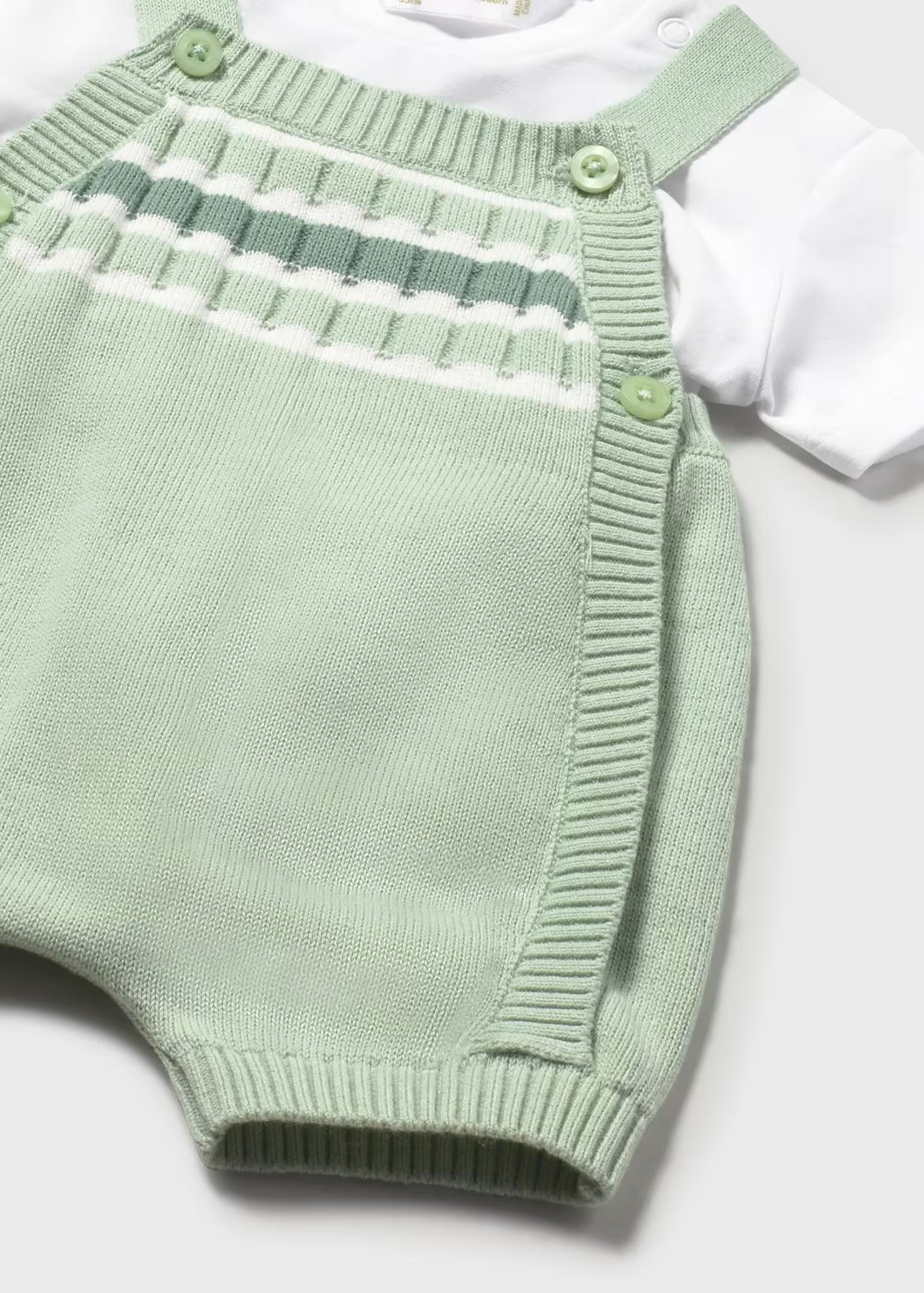 Completo salopette e maglietta Mayoral neonato - Verde Menta