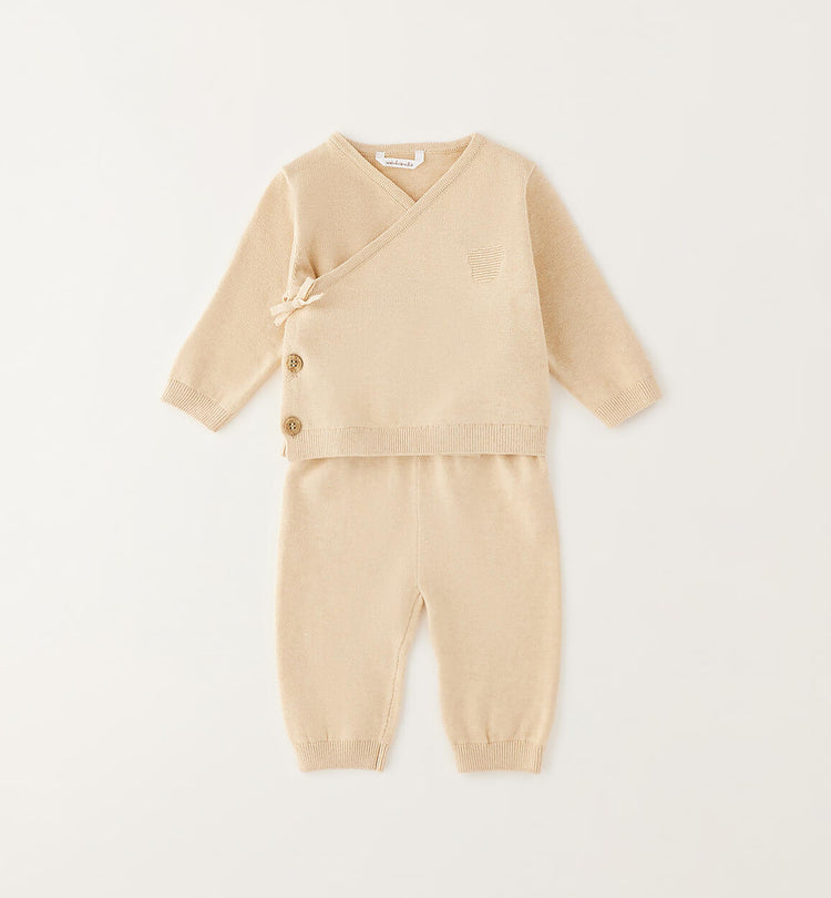Completo unisex neonati Minibanda - Beige