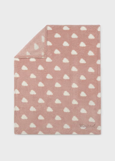 COPERTINA NUVOLETTE IN PELLICCIA ROSA