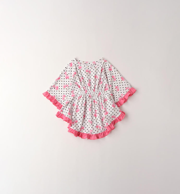 Copricostume bambina Sarabanda Fenicotteri e Pois