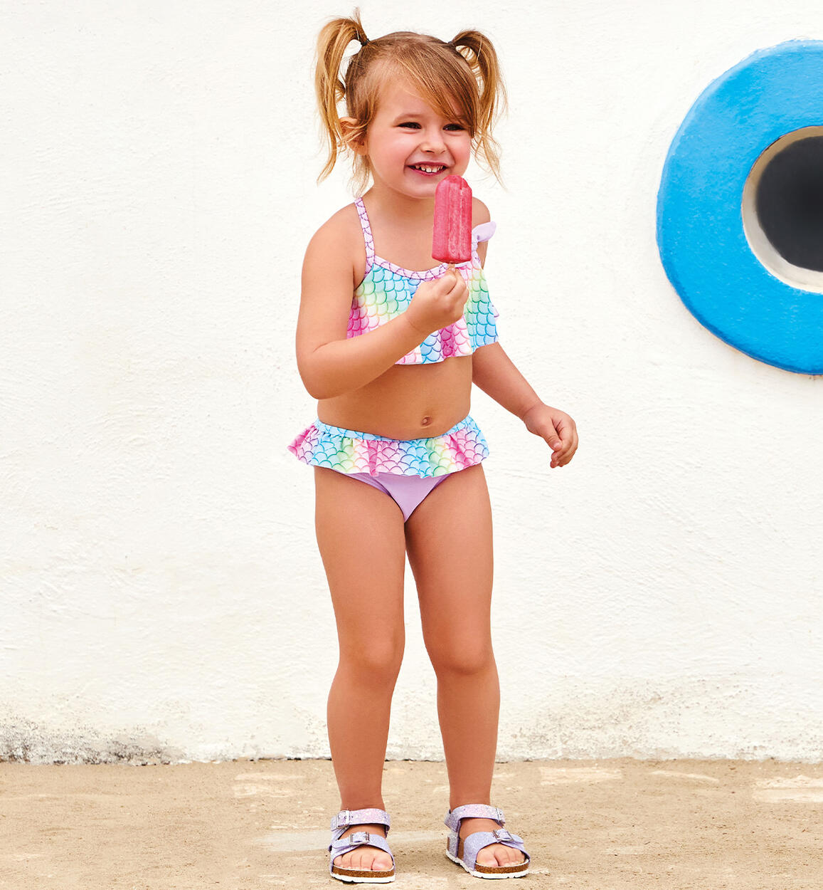 Costume Sarabanda due pezzi bambina - Multicolor