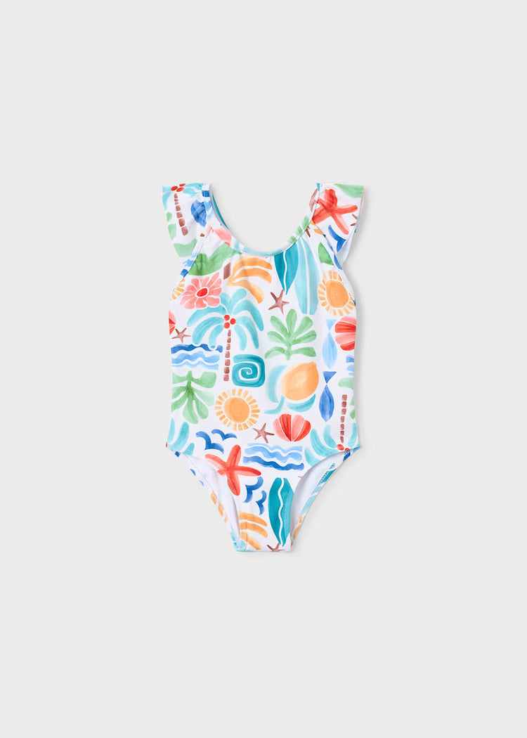Costume volant stampato bambina fantasia Oasi