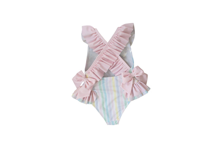 Costume intero Meia Pata - Righe multicolor