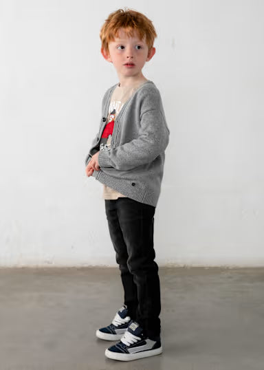 CARDIGAN CON BOTTONI GRIGIO