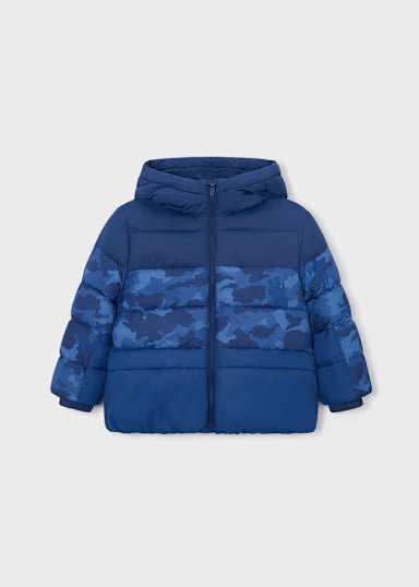 PIUMINO IMBOTTITO BLU CAMOUFLAGE