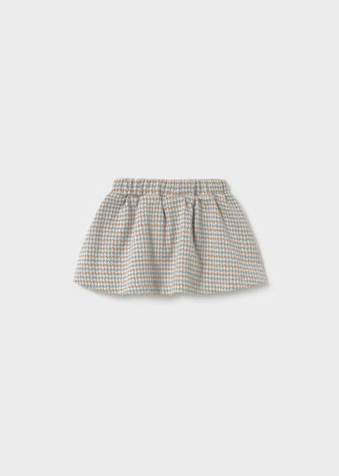 GONNA QUADRI AZZURRO/BEIGE