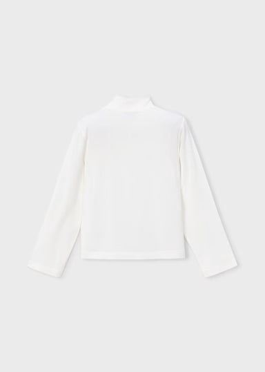 SHIRT PANNA CON FIOCCO TULLE VERDE
