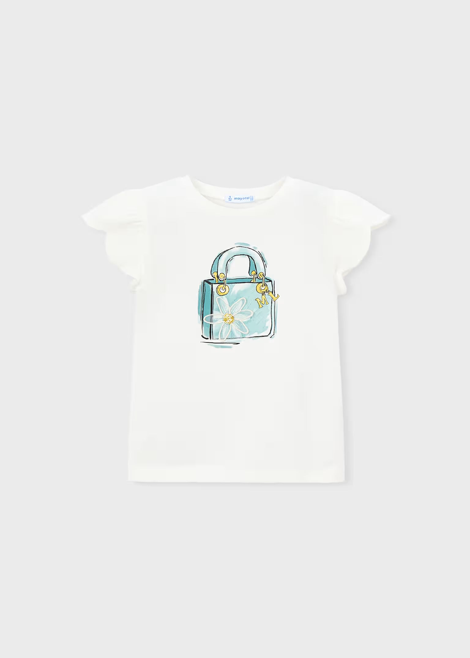 Maglietta Mayoral serigrafia bambina - Fantasia Margherite