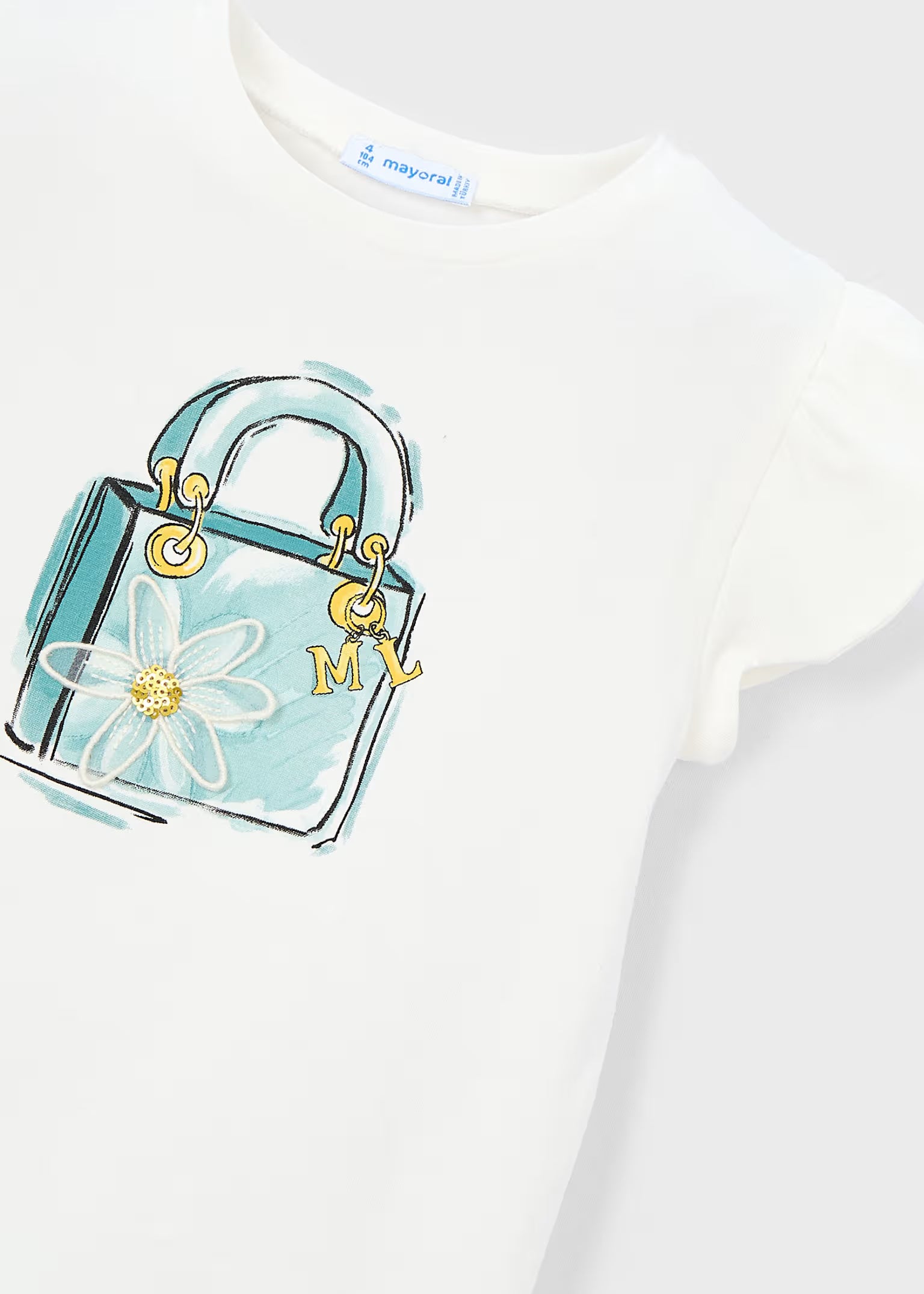Maglietta Mayoral serigrafia bambina - Fantasia Margherite