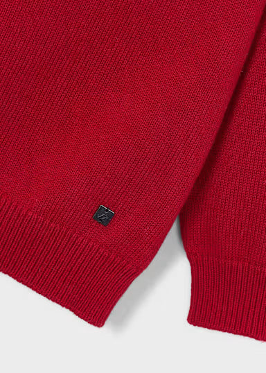 MAGLIONCINO BASICO TINTA UNITA ROSSO