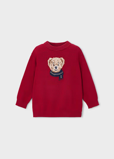 MAGLIONCINO ORSO TINTA UNITA ROSSO