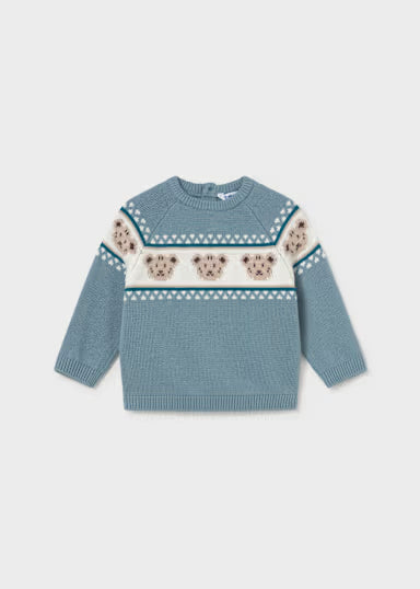 MAGLIONE ORSO CARTA DA ZUCCHERO/PANNA