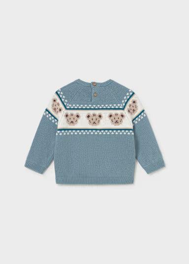 MAGLIONE ORSO CARTA DA ZUCCHERO/PANNA
