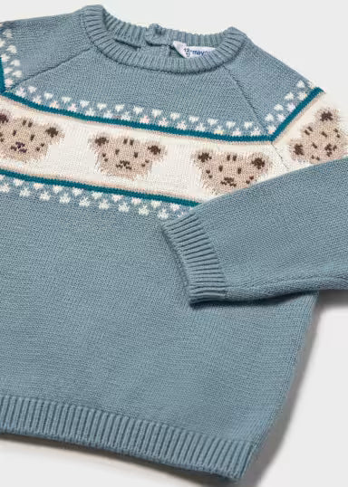 MAGLIONE ORSO CARTA DA ZUCCHERO/PANNA