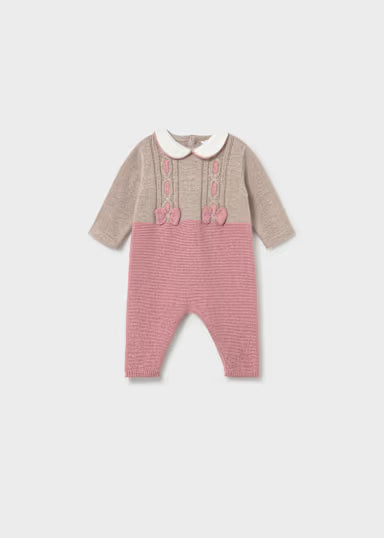 TUTINA IN TRICOT ROSA/TORTORA