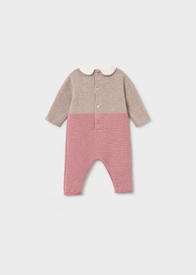 TUTINA IN TRICOT ROSA/TORTORA