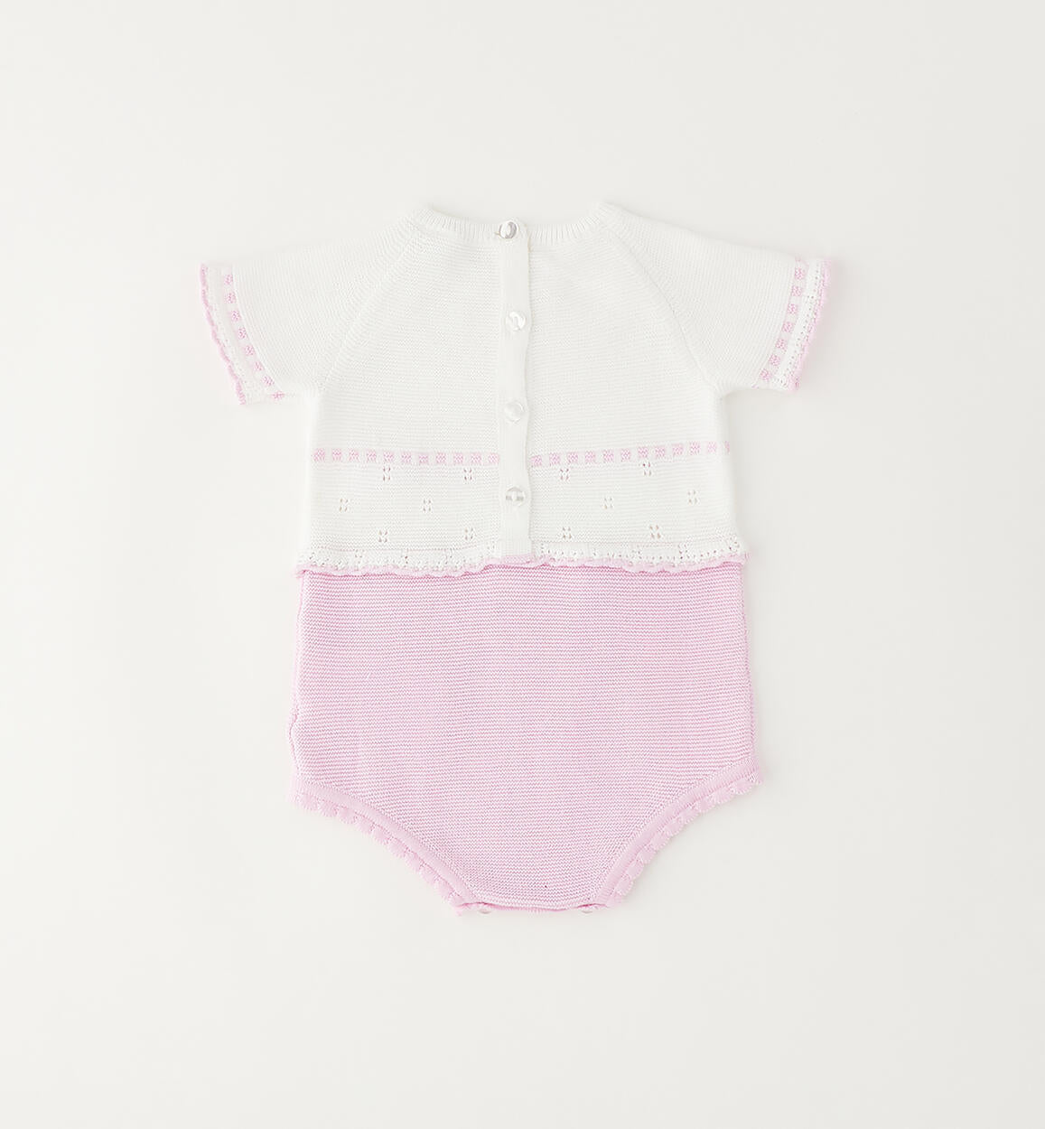Pagliaccetto estivo neonata Minibanda - Bianco/Rosa