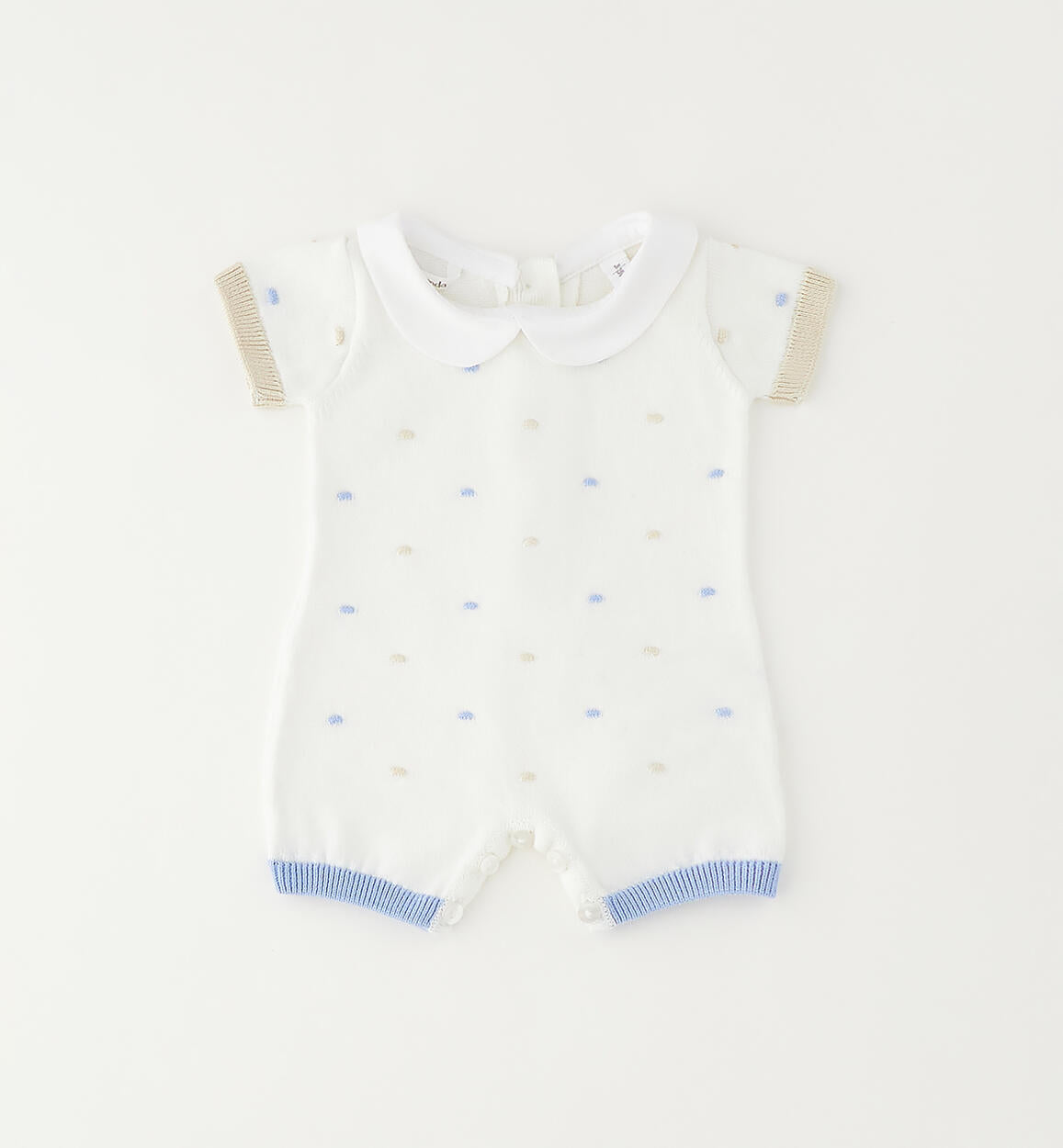 Pagliaccetto per neonata Minibanda - Azzurro/Beige
