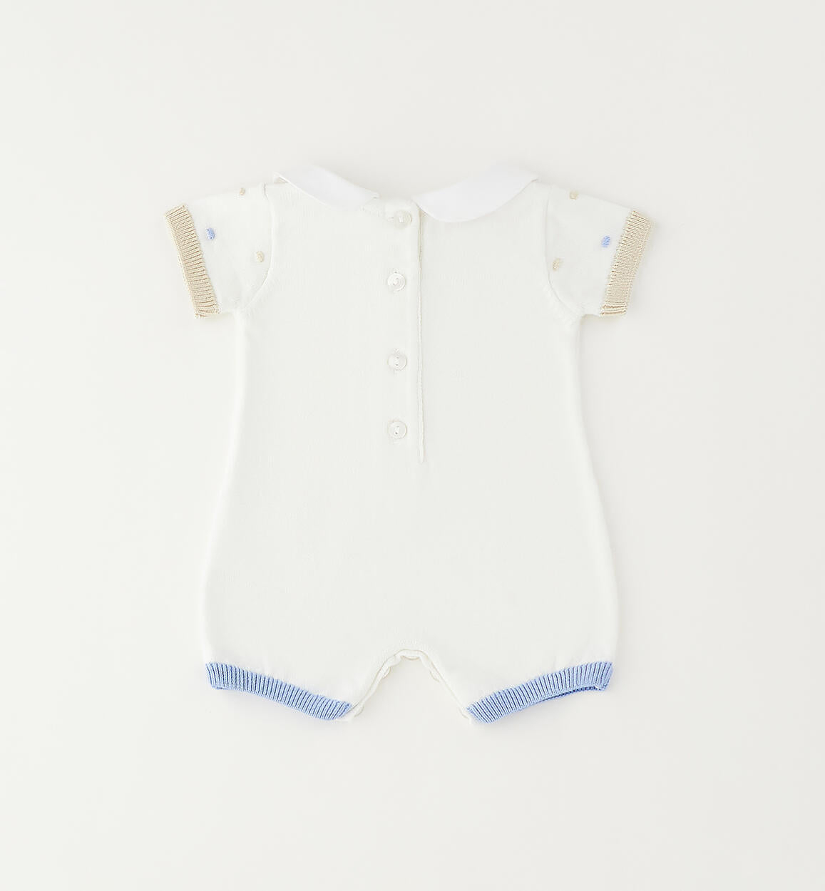 Pagliaccetto per neonata Minibanda - Azzurro/Beige