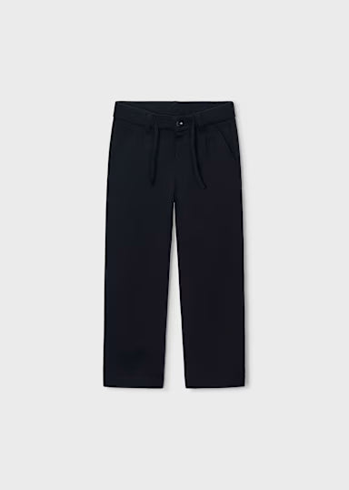 PANTALONE CASUAL IN TESSUTO NERO