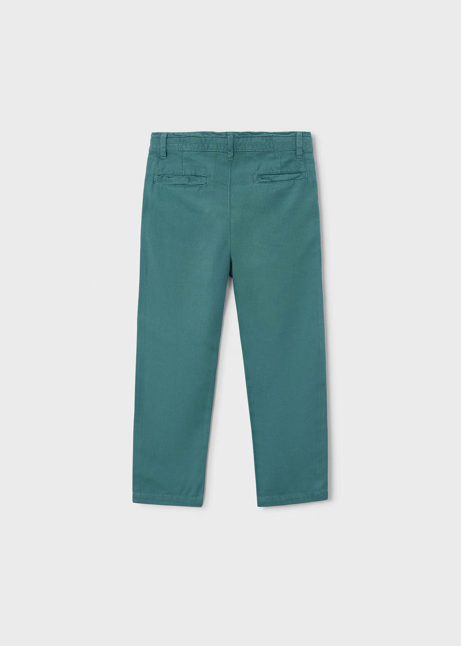Pantalone lungo Mayoral morbido chino in lino bambino - Verde Alga