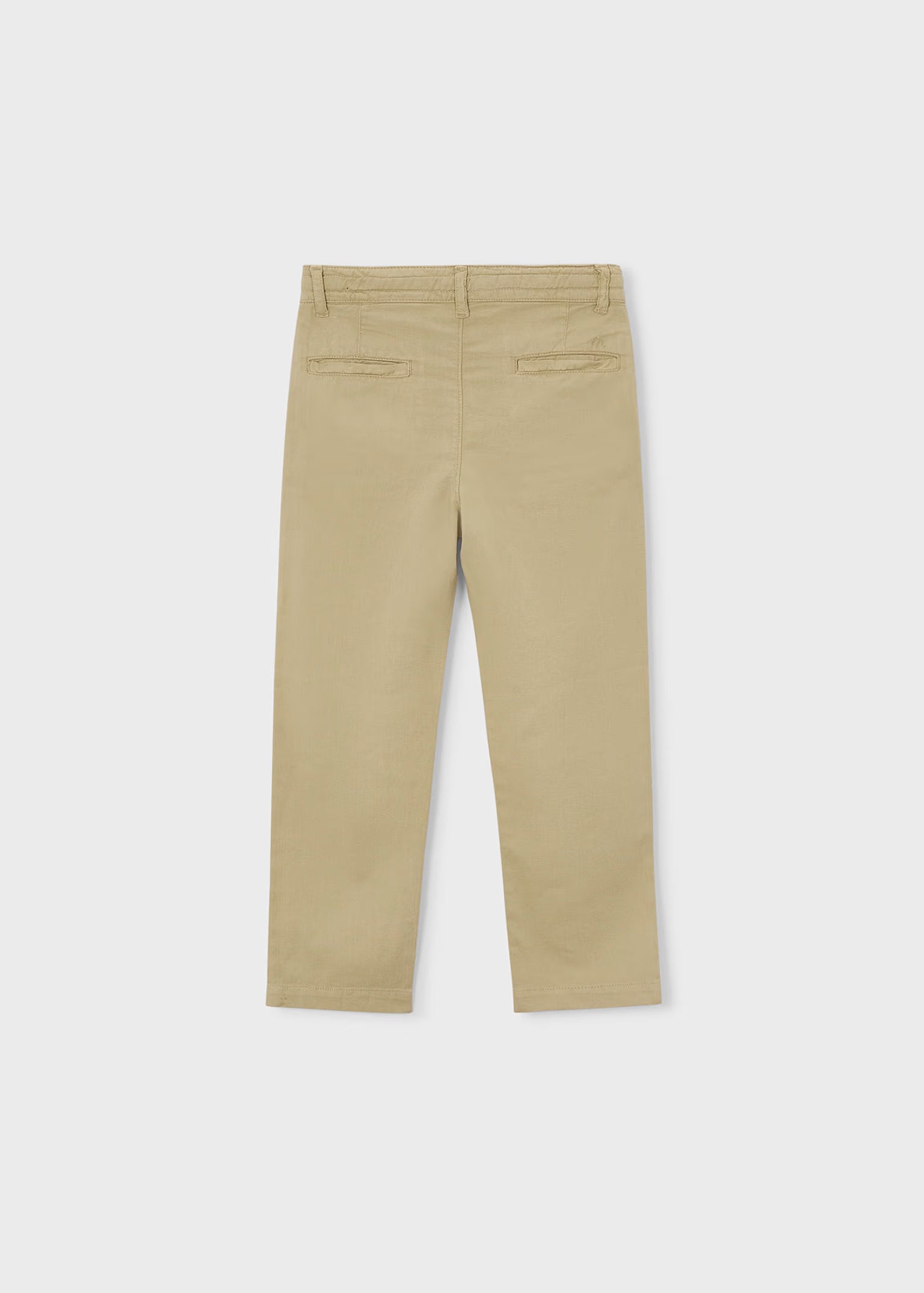 Pantalone lungo Mayoral morbido chino in lino bambino - Biscotto