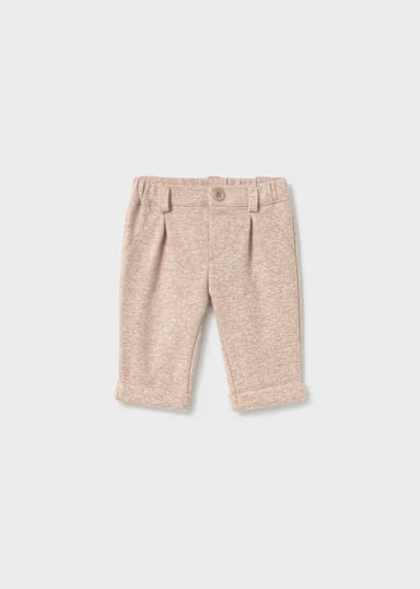 PANTALONE ELEGANTE IN FELPA BEIGE