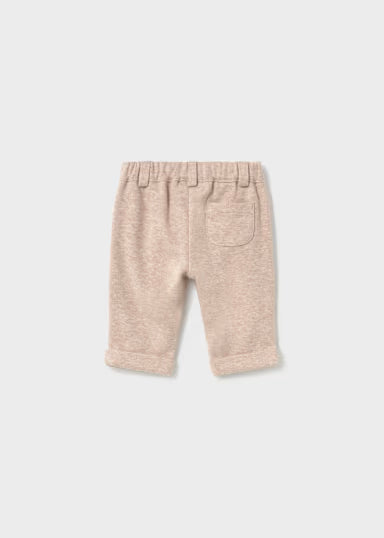 PANTALONE ELEGANTE IN FELPA BEIGE