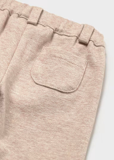 PANTALONE ELEGANTE IN FELPA BEIGE