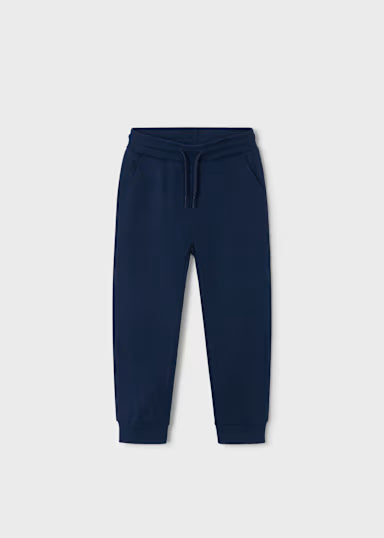 PANTALONE IN FELPA BASICO TINTA UNITA BLU