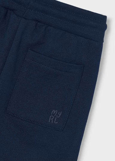 PANTALONE IN FELPA BASICO TINTA UNITA BLU