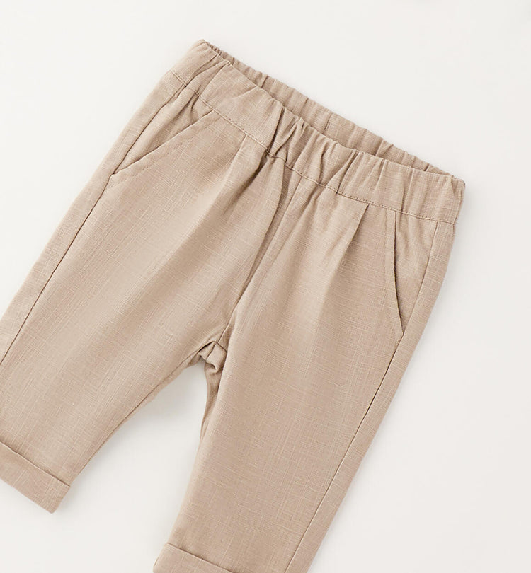 Pantaloni eleganti neonato Minibanda - Beige